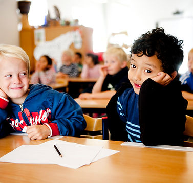 2 glade elever i klassen